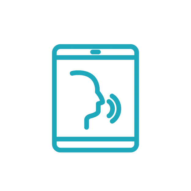 audio and video support icon